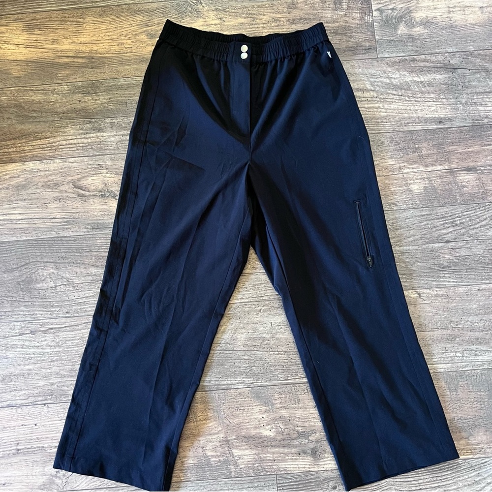 Zenergy Black Cropped Wide Leg Cropped Pants
